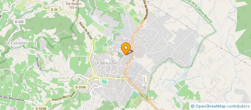 localisation de l'entreprise BLANCHISSERIE SERVICES PROPRETE à LE BEAUSSET
