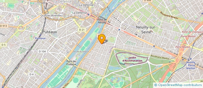 localisation de l'entreprise BLANCHISSERIE-TEINTURERIE DE LONGCHAMP à NEUILLY-SUR-SEINE