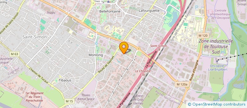 localisation de l'entreprise BLANCHISSERIE TOULOUSAINE DE SANTE à TOULOUSE