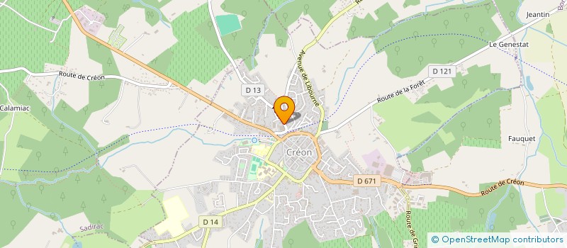 localisation de l'entreprise BLANCHISSEUR.FR à CREON