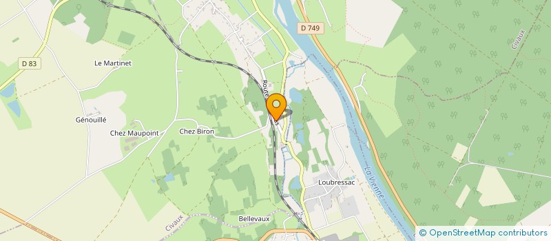 localisation de l'entreprise BLANCHON-AUBUGEAU SARL  CIVAUX