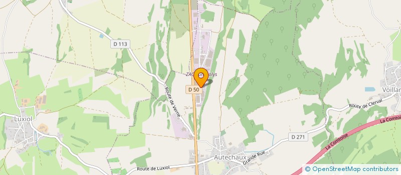 localisation de l'entreprise BLANCHOT ET FILLES  AUTECHAUX