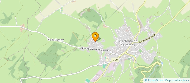 localisation de l'entreprise BLANCHOT PERE ET FILS  PIERREFONTAINE-LES-VARANS