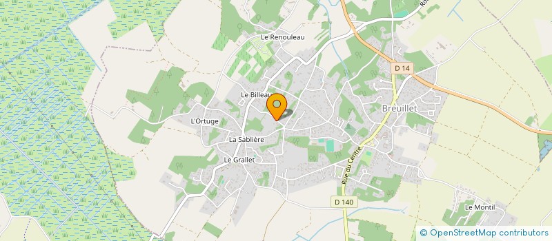 localisation de l'entreprise BLANCOR  BREUILLET