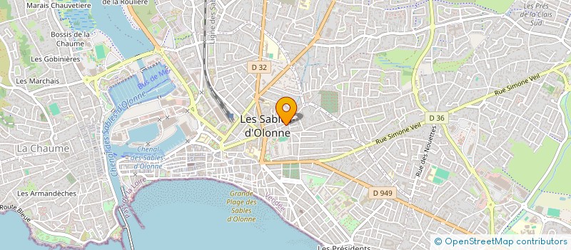 localisation de l'entreprise BLANCOS à LES SABLES D'OLONNE