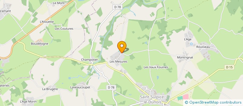 localisation de l'entreprise BLANCS MANTEAUX PATRIMOINE à SAINT-SULPICE-LE-DUNOIS