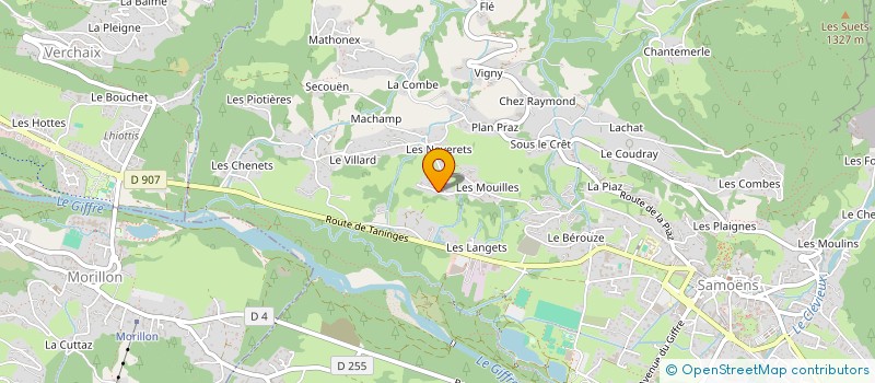 localisation de l'entreprise BLANCTON à SAMOENS