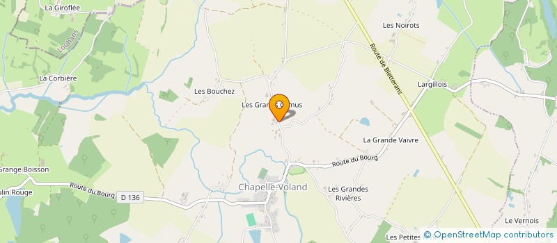 localisation de l'entreprise BLAND PIERRE ET FILS à CHAPELLE-VOLAND
