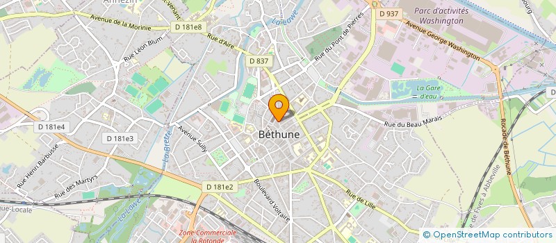 localisation de l'entreprise BLANDICE à BETHUNE
