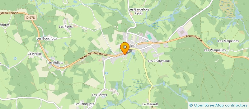 localisation de l'entreprise BLANDIN  ARLEUF