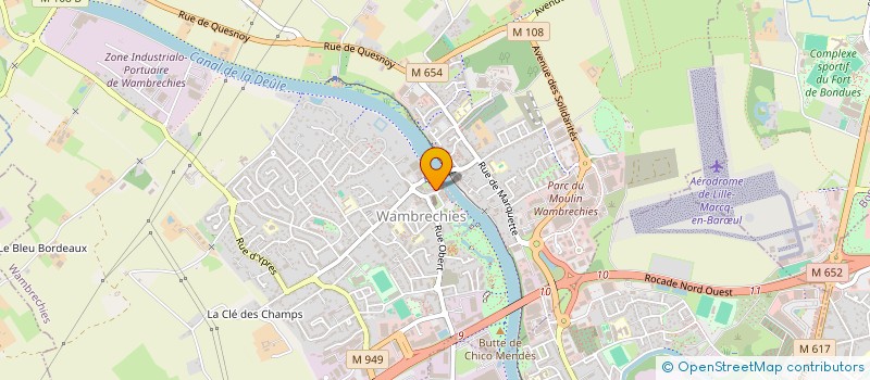 localisation de l'entreprise BLANDIN FRERES  WAMBRECHIES