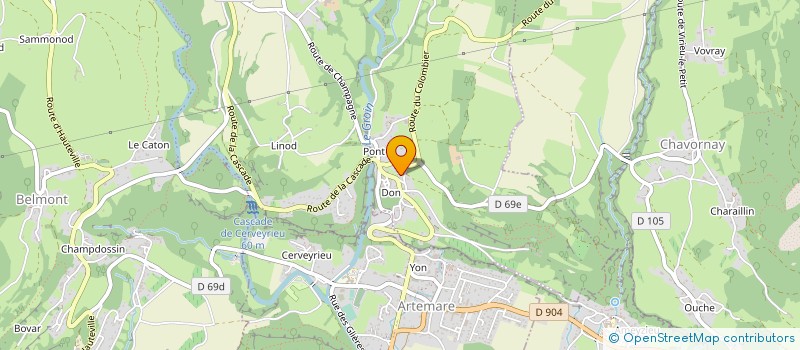 localisation de l'entreprise BLANDIN MARIN PARCS ET JARDINS à VALROMEY-SUR-SERAN