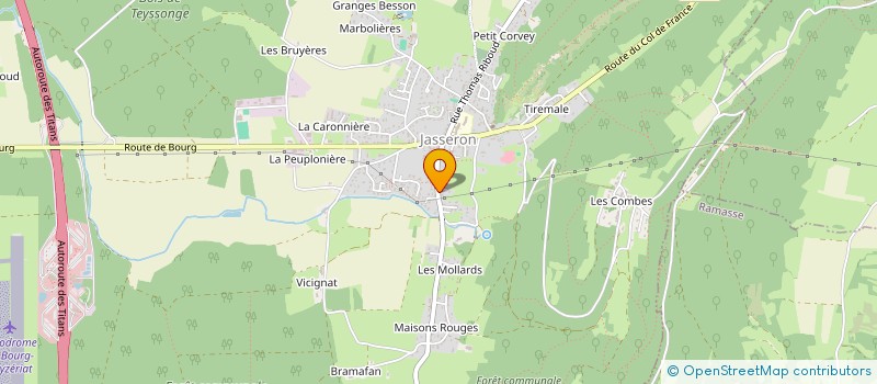 localisation de l'entreprise BLANDIN PATRIMOINE  JASSERON