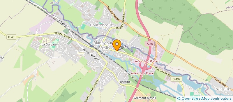 localisation de l'entreprise BLANGALEST  BLANGY-SUR-BRESLE