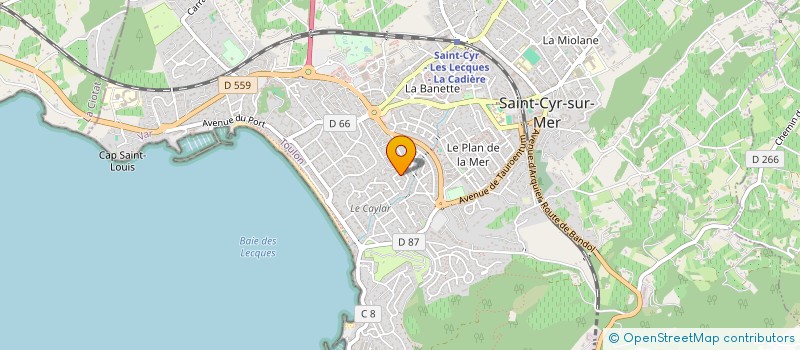 localisation de l'entreprise BLANGARIN FAMILY à SAINT-CYR-SUR-MER