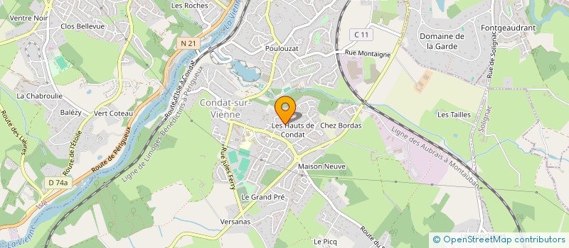localisation de l'entreprise BLANK  CONDAT-SUR-VIENNE