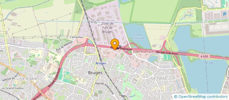 localisation de l'entreprise BLANQUEFORT  BRUGES