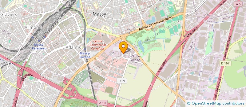 localisation de l'entreprise BLANQUET SANITAIRE à MASSY