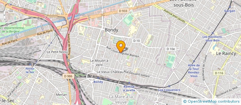 localisation de l'entreprise BLANQUI SOCIAL CLUB  BONDY