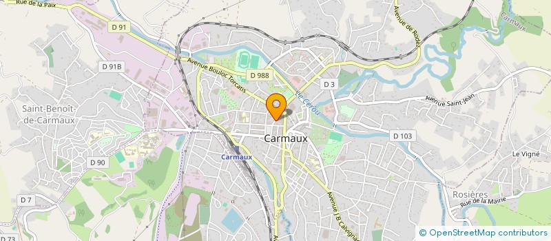 localisation de l'entreprise BLANSO  CARMAUX