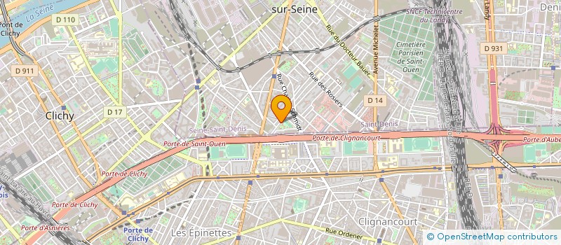 localisation de l'entreprise BLARD SA à SAINT-OUEN-SUR-SEINE
