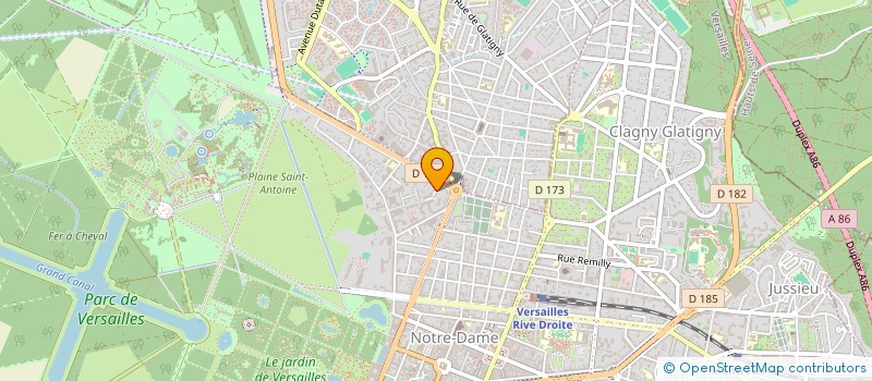 localisation de l'entreprise BLARE à VERSAILLES
