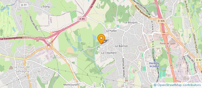 localisation de l'entreprise BLASAR  DARDILLY