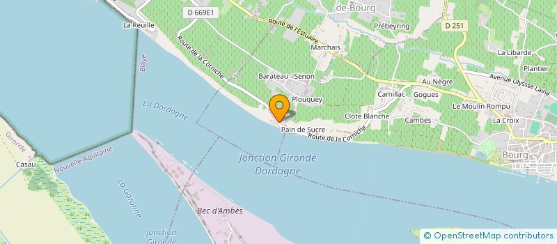 localisation de l'entreprise BLASPORT  SAINT-SEURIN-DE-BOURG