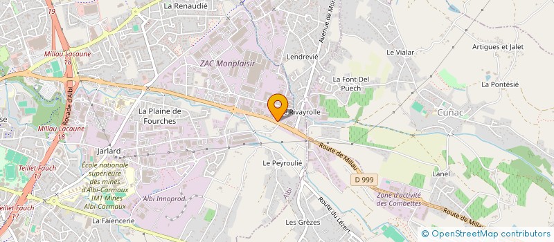 localisation de l'entreprise BLAST à ALBI