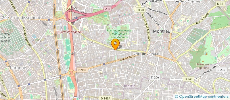 localisation de l'entreprise BLAST à MONTREUIL