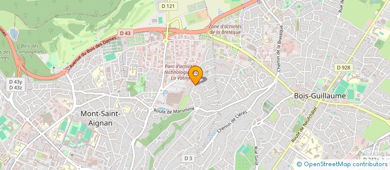 localisation de l'entreprise BLASTE à MONT-SAINT-AIGNAN