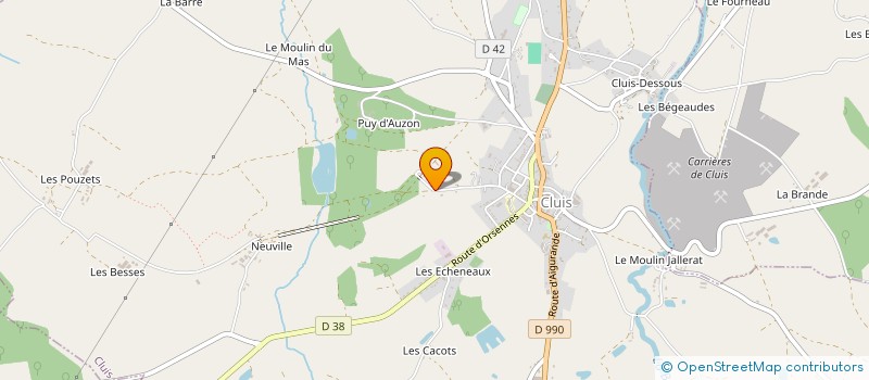 localisation de l'entreprise BLASTER JOUANNERF ORGANISATION à CLUIS