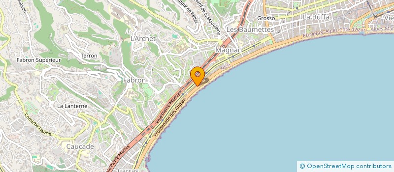 localisation de l'entreprise BLASTON à NICE