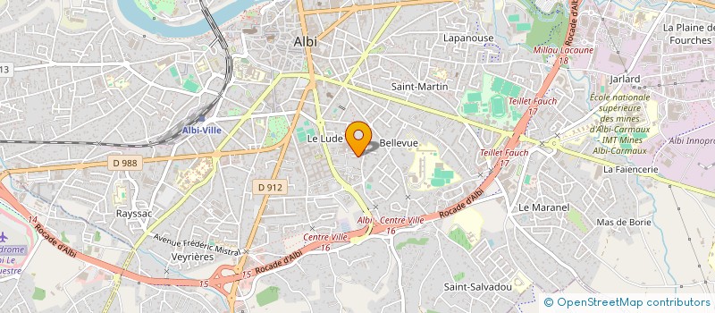 localisation de l'entreprise BLASTONE à ALBI