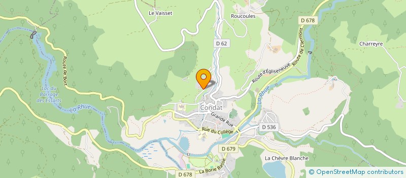 localisation de l'entreprise BLATHER à CONDAT