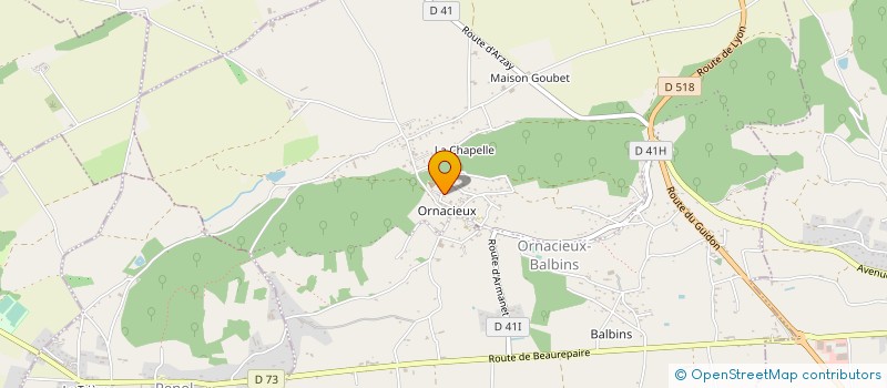 localisation de l'entreprise BLATTISSIMMO  ORNACIEUX-BALBINS