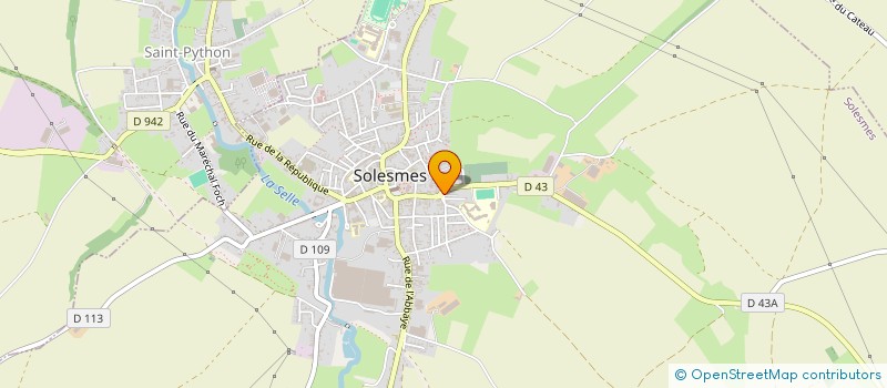 localisation de l'entreprise BLAUWART  SOLESMES