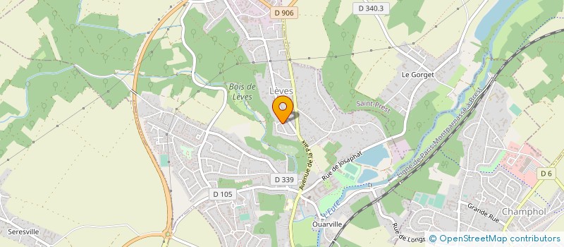 localisation de l'entreprise BLAVOT COUVERTURE à LEVES