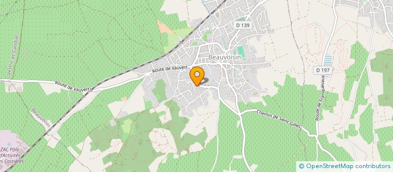 localisation de l'entreprise BLAYAC MJ  BEAUVOISIN