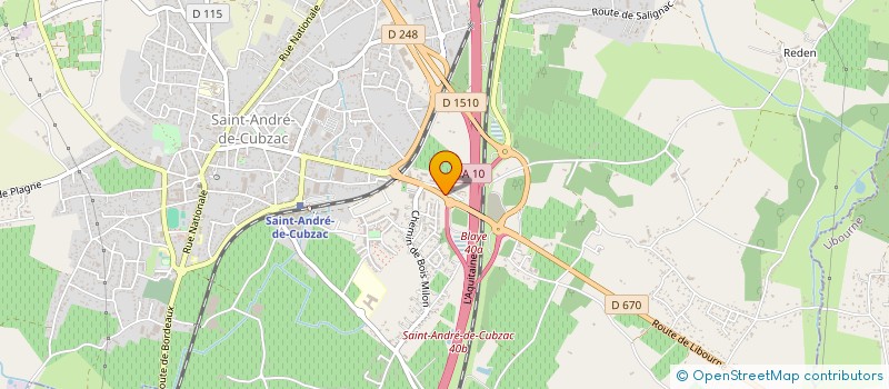 localisation de l'entreprise BLAYAIS CHEMINEES  SAINT-ANDRE-DE-CUBZAC