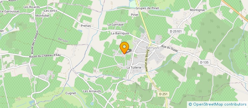 localisation de l'entreprise BLAYE BOX  BERSON