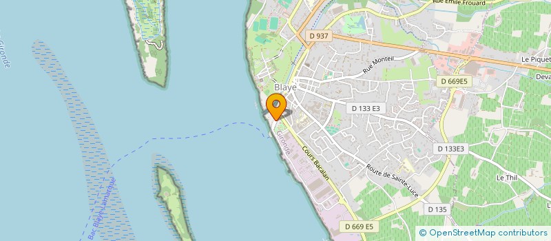 localisation de l'entreprise BLAYE NAUTIQUE à BLAYE