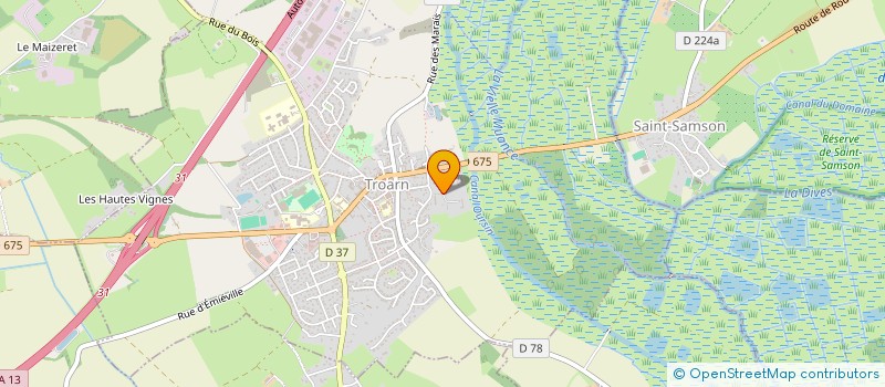 localisation de l'entreprise BLAZE  TROARN