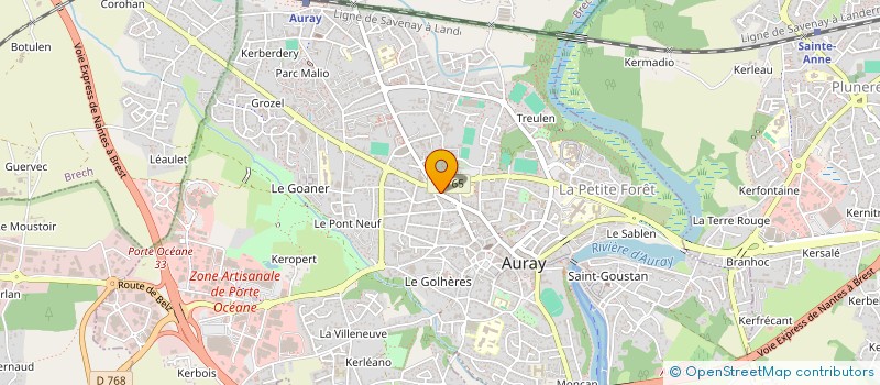 localisation de l'entreprise BLAZER à AURAY
