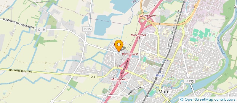 localisation de l'entreprise BLAZEVIC M ET M  MURET