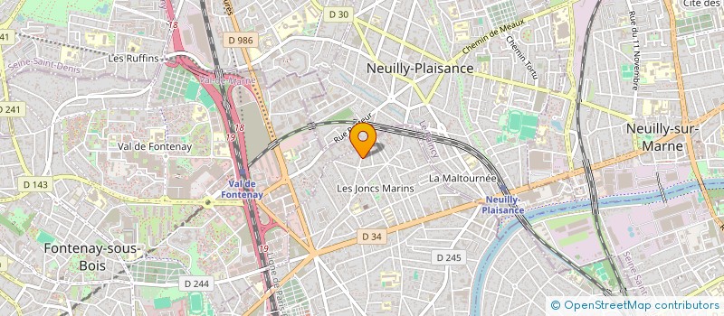 localisation de l'entreprise BLAZEVIC - MANGNAN  LE PERREUX-SUR-MARNE