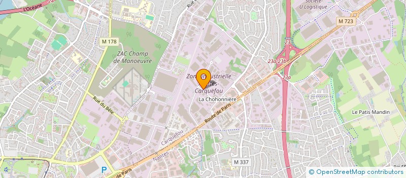 localisation de l'entreprise BLAZEVOR  CARQUEFOU