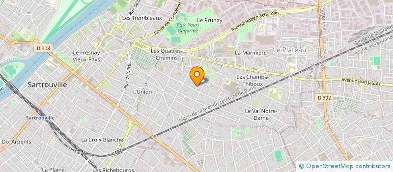 localisation de l'entreprise BLB  SARTROUVILLE