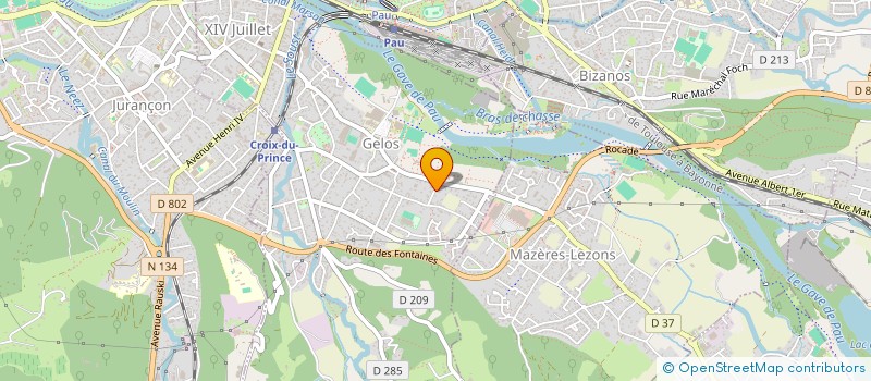 localisation de l'entreprise BLB  GELOS