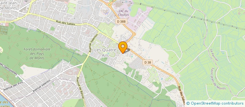 localisation de l'entreprise BLB à SAINT-JEAN-DE-MONTS